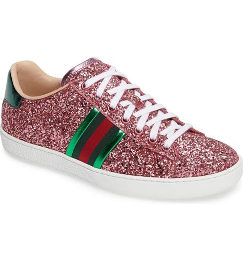 gucci glitter bow shoes|Gucci ace sneakers on sale.